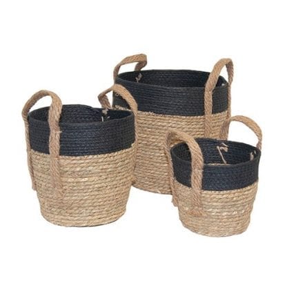 Cache pot noir