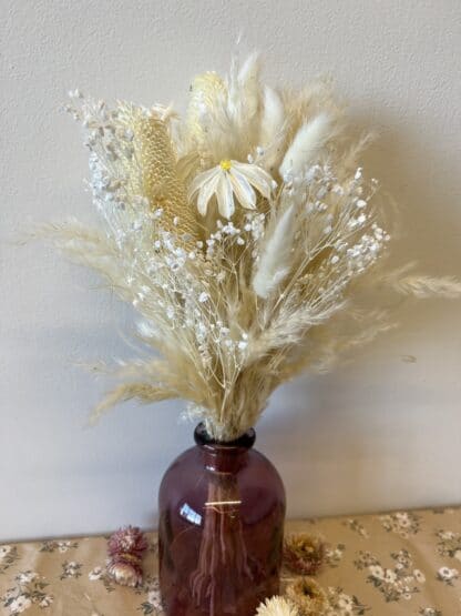 Bouquet fleurs séchées Blanc