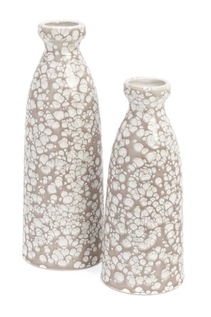 Vase boise céramique Taupe