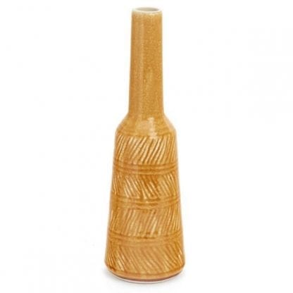 Vase texture Moutarde