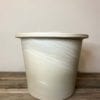 Pot terre cuite blanche Vento 33cm  – Image 2