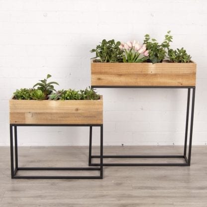 Jardinière Bois et Métal