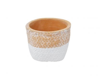 Cache pot Kuala blanc