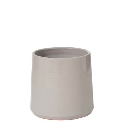 Cache-pot céramique gris