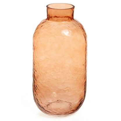 Vase texturé rouille