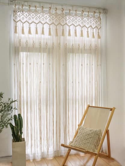 Rideau de macramé Mathilde