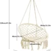 Fauteuil macramé suspendu – Image 2