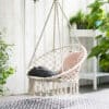 Fauteuil macramé suspendu